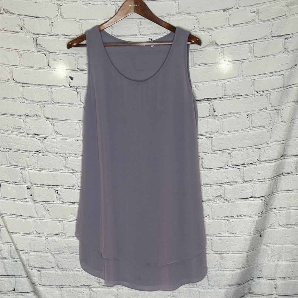 Soft Surroundings Dusty Lavender Layered Dress Size Medium Excellent Condition